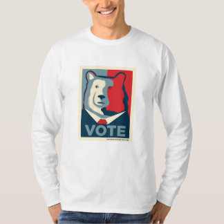 T-shirt Chemise de douille de MensLong de VOTE