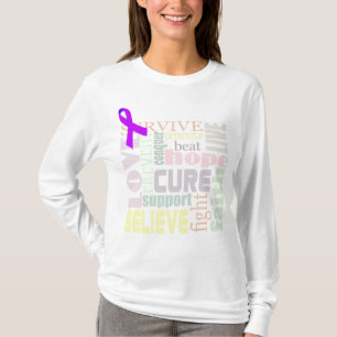 T-shirt Chemise de douille des mots inspirés d'Alzheimer