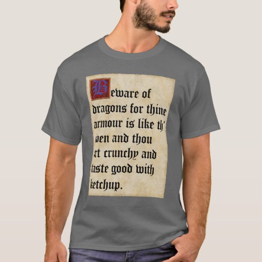 T-shirt Chemise de dragon (Devant)
