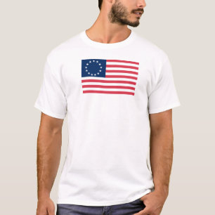 T-shirt chemise de drapeau de Betsy Ross