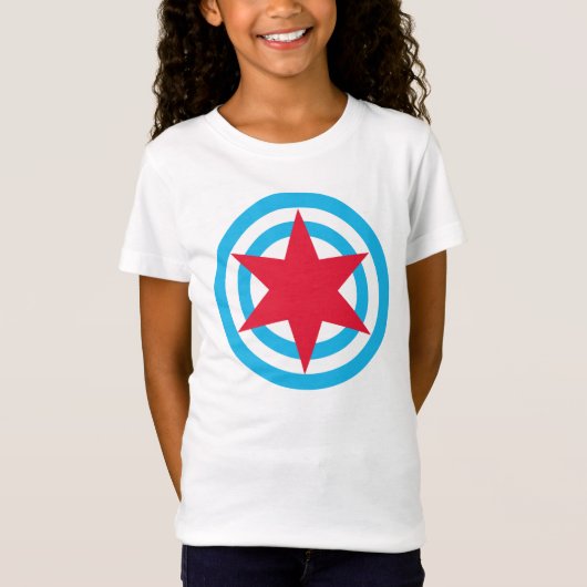 T-Shirt Chemise de drapeau de Chicago de Babydoll de (Devant)
