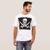 T-shirt Chemise de drapeau de pirate (Devant entier)