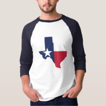 Chemise de drapeau d'état du Texas