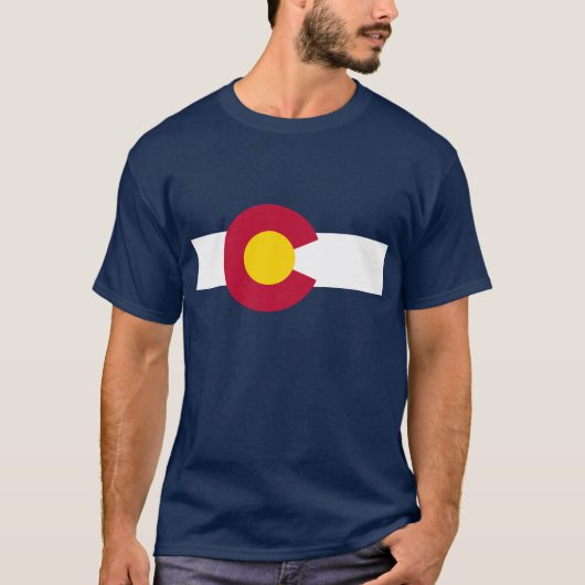 T-shirt Chemise de drapeau du Colorado (Devant)