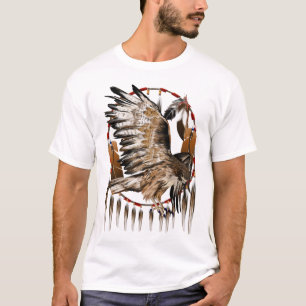 T-shirt Chemise de Dreamcatcher de faucon de vol