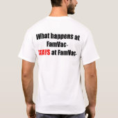 T-shirt Chemise de FamVac (Dos)