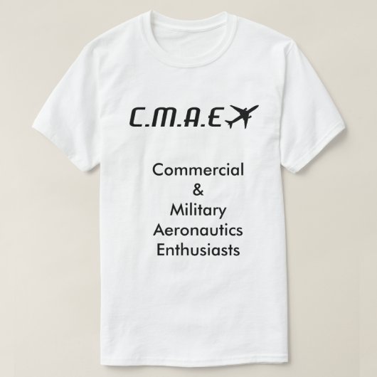 T-shirt Chemise de fan de CMAE (Design devant)