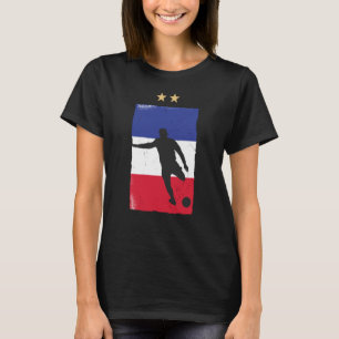 T-shirt Chemise de fan de football de France Drapeau franç