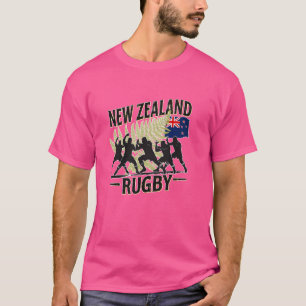 T-shirt Chemise de Fan de Rugby en Nouvelle-Zélande Tout n