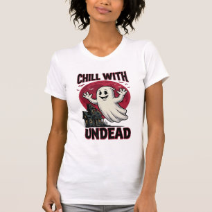 T-shirt Chemise de fantôme d'Halloween Design Zombie Haunt