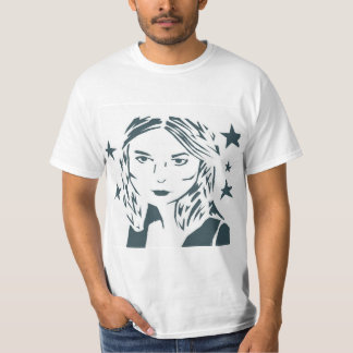 T-shirt Chemise de femme d'art de rue