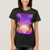 chemise de femme journée paresseuse coucher de sol