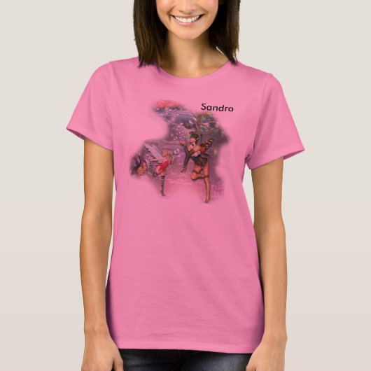 T-shirt Chemise de femme qui souhaite (Devant)