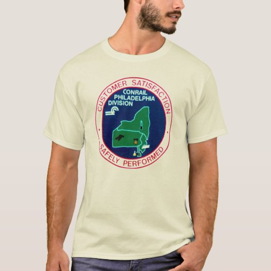 T-shirt Chemise de fer Conrail Philadelphia Division T-Shi (Devant)