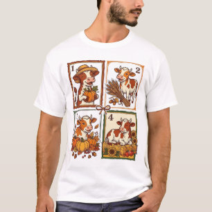 T-shirt Chemise de ferme à patchwork vintage Quatuor de va