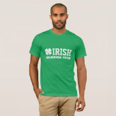 T-shirt Chemise de Fête cool St Patrick | Équipe d'alcool  (Devant entier)