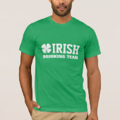T-shirt Chemise de Fête cool St Patrick | Équipe d'alcool  (Devant)