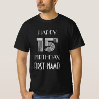 Chemise de fête d'anniversaire de 15 ans de style 