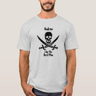 T-shirt Chemise de fête de mariage pirate personnalisée