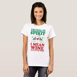 T-shirt Chemise de fête drôle de vin de vacances d'espri