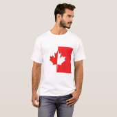 T-shirt Chemise de fête du Canada - Feuille d'érable rouge (Devant entier)