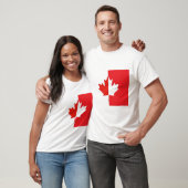 T-shirt Chemise de fête du Canada - Feuille d'érable rouge (Unisexe)