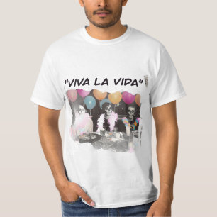 T-shirt Chemise de fête squelette Viva La Vida