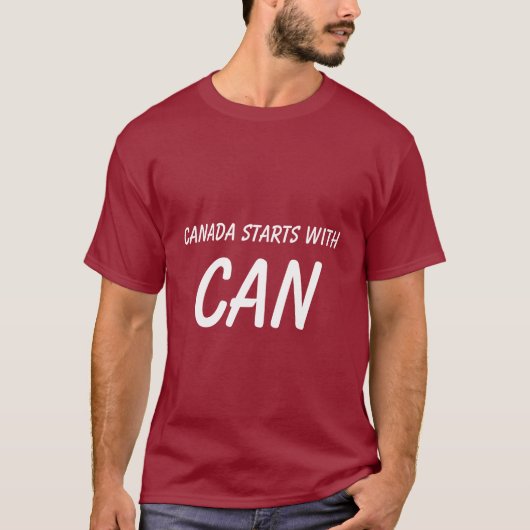T-shirt Chemise de fierté du Canada (Devant)
