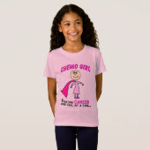 T-Shirt Chemise de fille de chimio de Cancer d'enfance (Devant entier)
