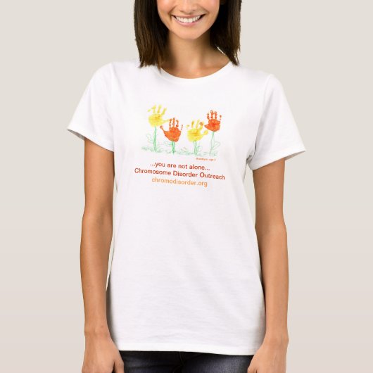T-shirt Chemise de fleurs/handprints de CDO (Devant)