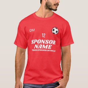 T-shirt Chemise De Football Créer Votre Propre Équipe De F
