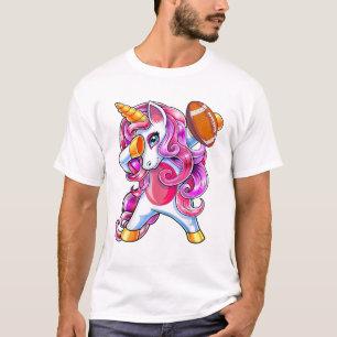 T-shirt Chemise de football licorne Dabbing Cadeau de foot