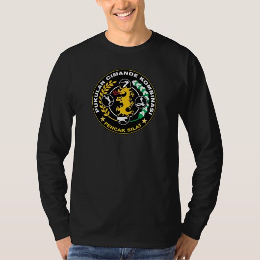 T-SHIRT CHEMISE DE FORMATION DE PCK SILAT LONGTEMPS GAINÉE (Devant)