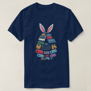 T-shirt Chemise de Gamer pour Pâques Graphisme de Lapin