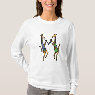 T-shirt Chemise de girafes de danse d'AL