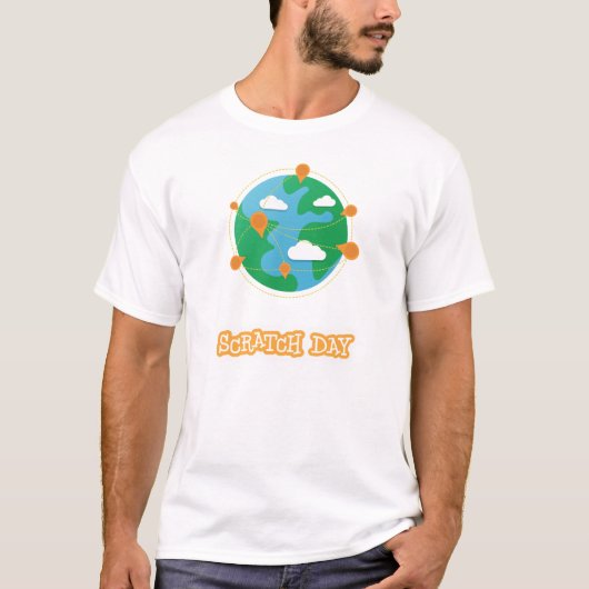 T-shirt Chemise de globe de jour d'éraflure (hommes) (Devant)