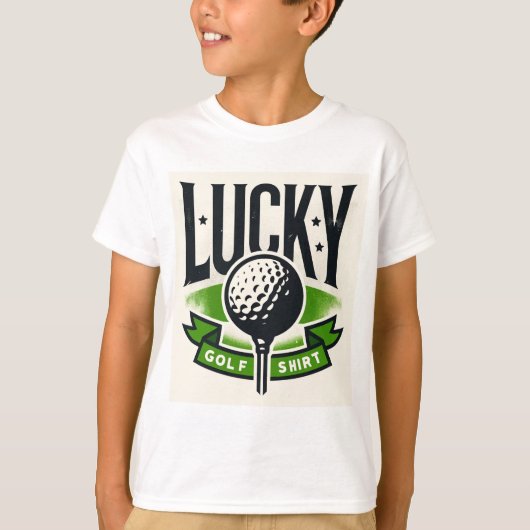 T-shirt Chemise de golf chanceuse (Devant)