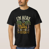 T-shirt Chemise de Golf Disque Funny Hit Trees et Curse Re (Devant)