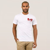 T-shirt Chemise de golf du Canada de polo de drapeau du (Devant entier)