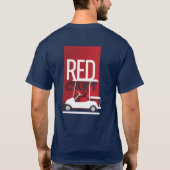 T-shirt Chemise de golf Red Cart (Dos)