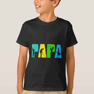 T-shirt Chemise de golfeur Papa rétro. Cadeaux de golf pou