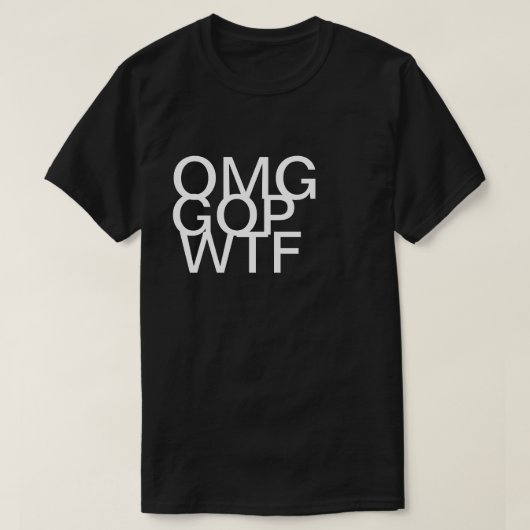 T-shirt Chemise de GOP WTF d'OMG (Design devant)