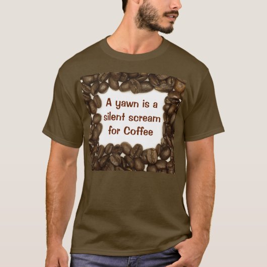 T-shirt Chemise de grain de café (Devant)