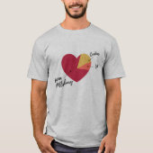 T-shirt Chemise de graphique circulaire de coeur d'Anna (Devant)
