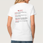 T-shirt Chemise de grenier du V-Cou des femmes : Seulement (Dos)