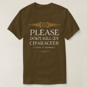T-shirt Chemise de Groveling Tabletop Addict RPG (Design devant)