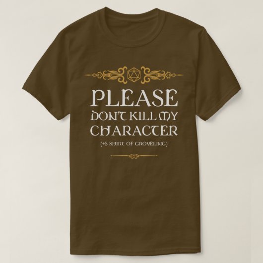 T-shirt Chemise de Groveling Tabletop Addict RPG (Design devant)