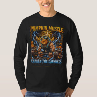 T-shirt Chemise de gym Halloween Musculation Citrouille