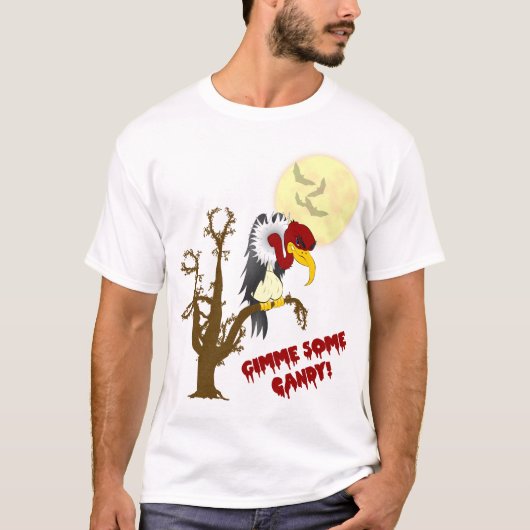 T-shirt Chemise de Halloween Buzzard (Devant)