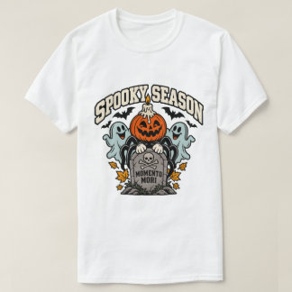 T-shirt Chemise de Halloween de saison effrayante vintage,